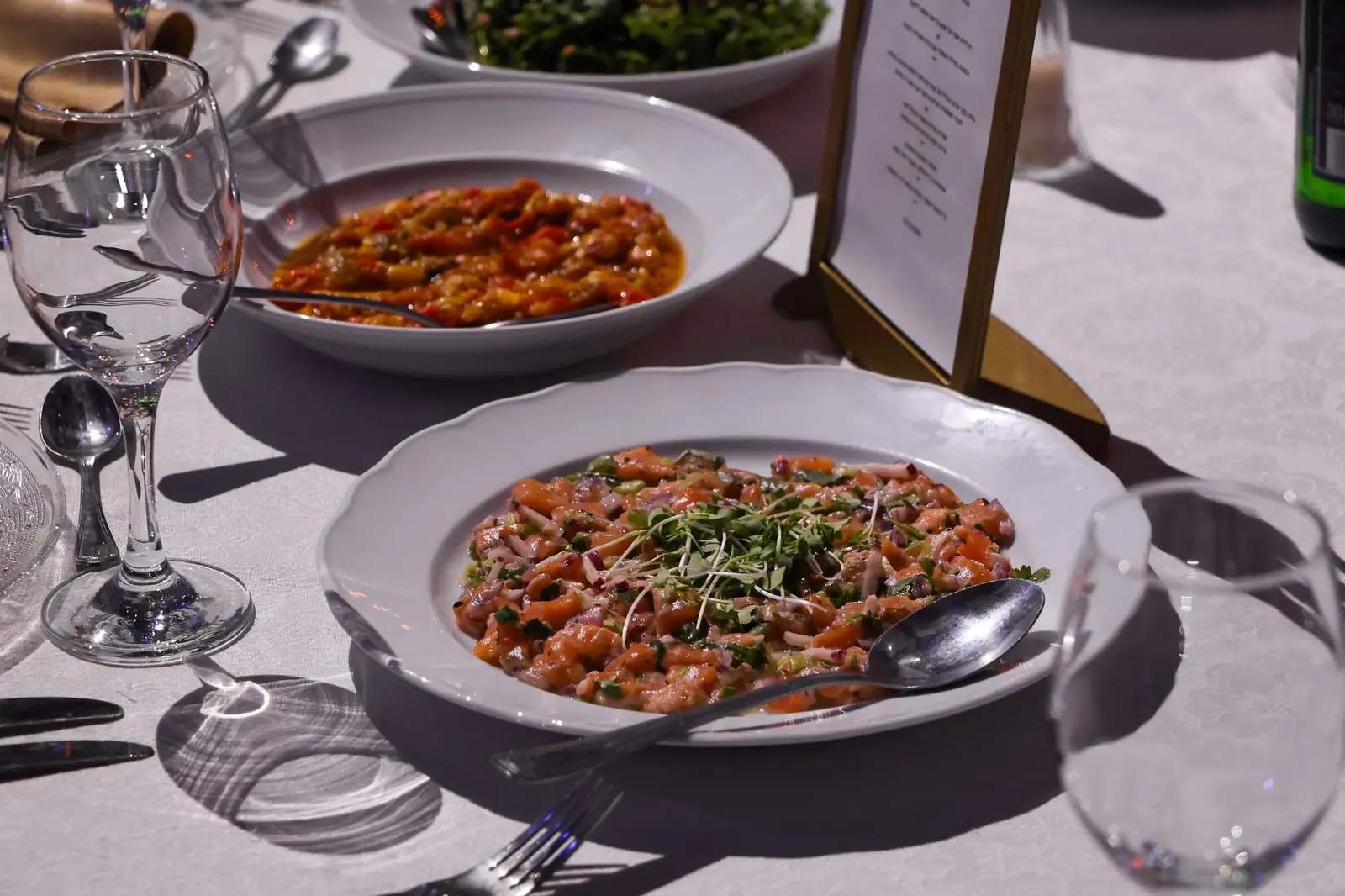 Dining detail at Torvessianluxehotel